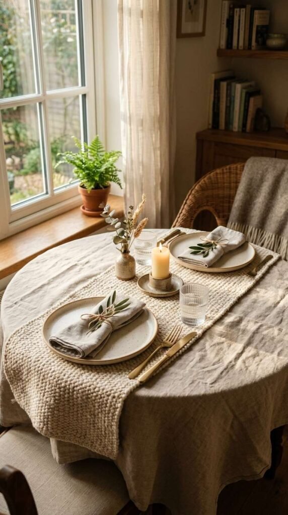 Layered Textiles for a Cozy Small Space
