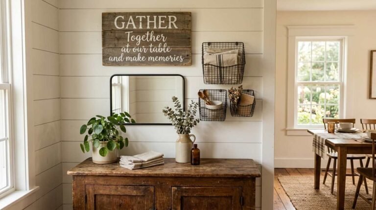 25 Farmhouse Dining Room Wall Decor Ideas to Try Now