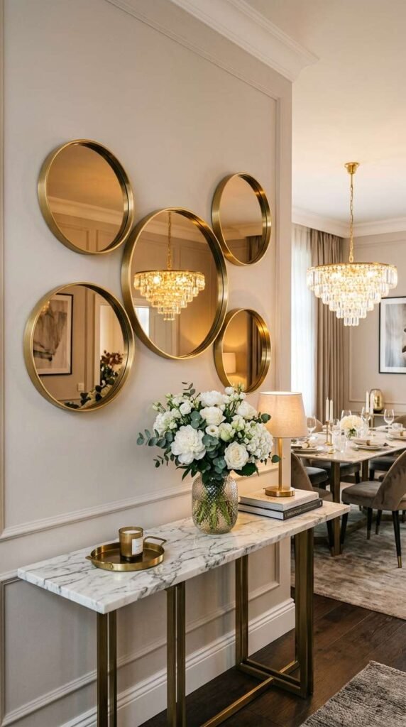 Cluster of Round Mirrors