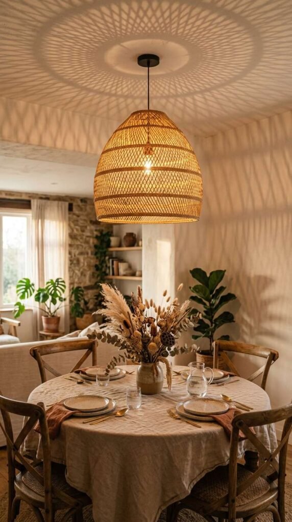 Statement Rattan Pendant Light