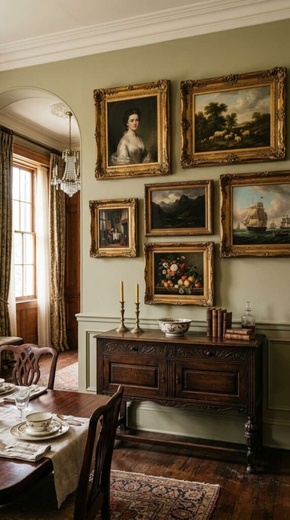 Vintage Portrait or Oil Painting Display