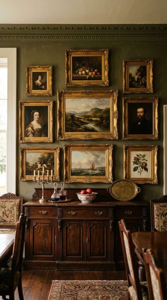 Vintage Portrait or Oil Painting Display