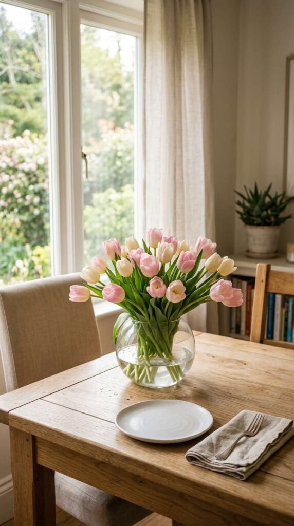 Fresh Tulip Centerpiece