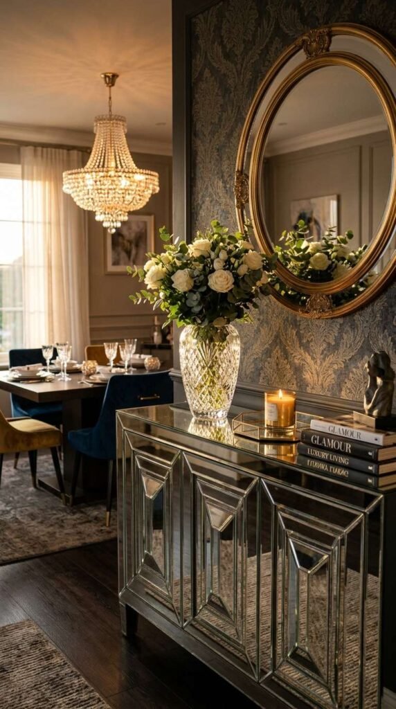 Mirrored Furniture Accents