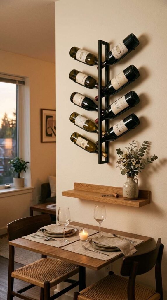 Wall-Mounted Wine Rack