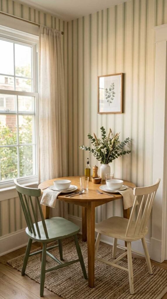 Vertical Stripe Wallpaper Accent