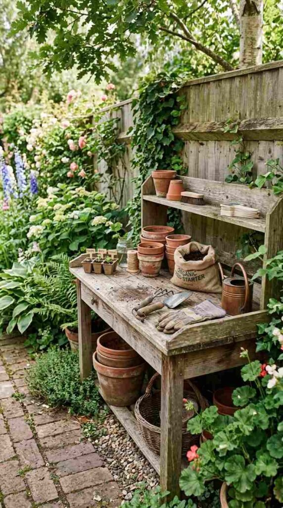 A Potting Bench Station