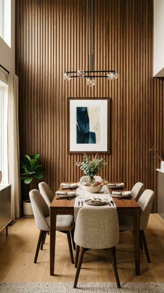 Wood Slat Accent Wall
