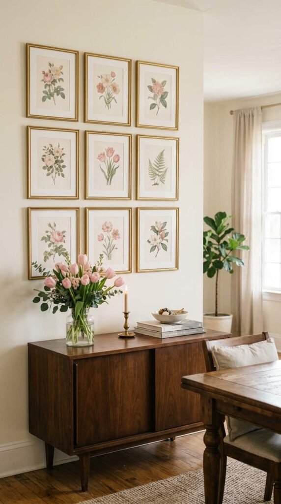 A Pink Art Gallery Wall