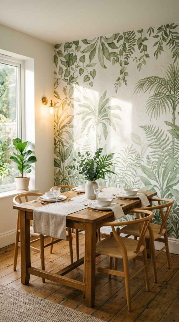 A Wallpaper Mural Accent
