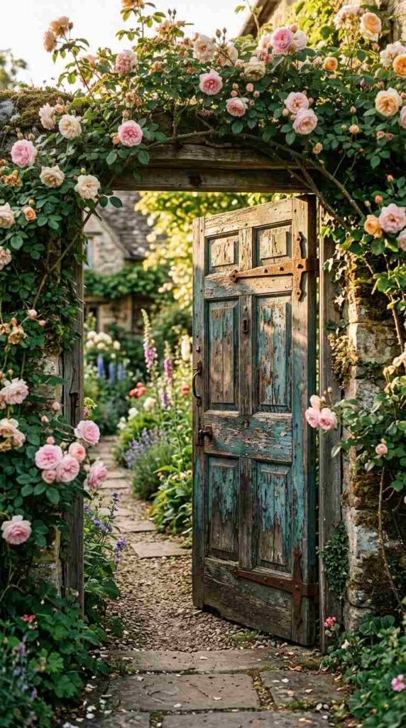 An Old Door Garden Gate