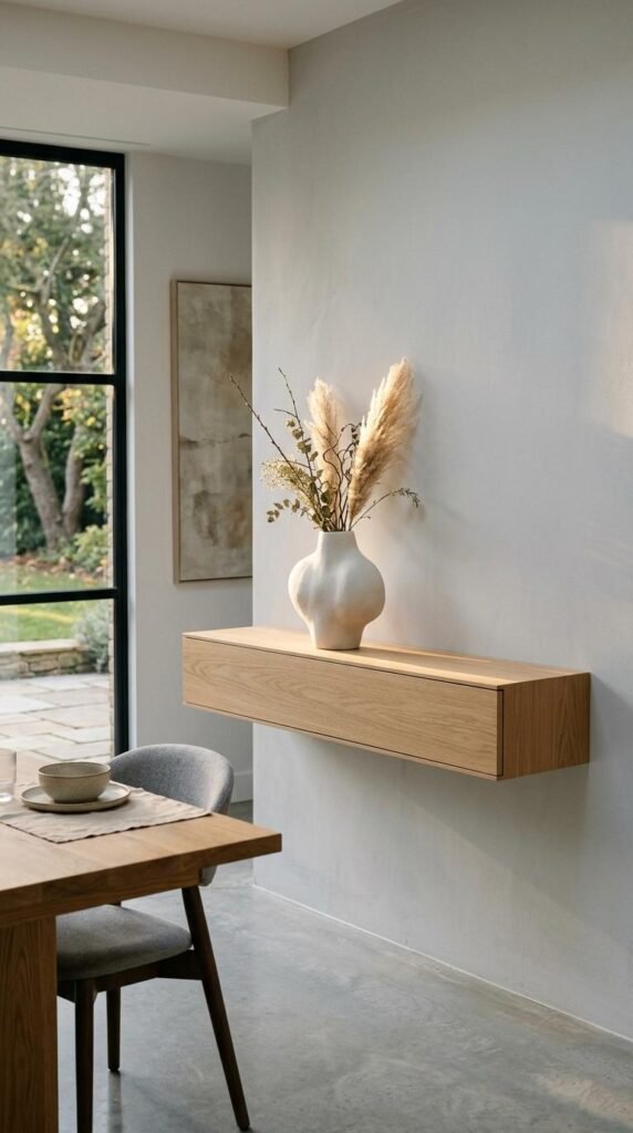 A Floating Wall-Mounted Console