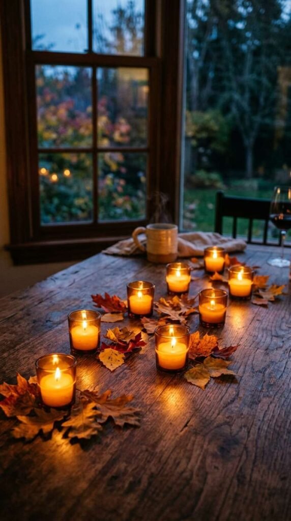 Amber Glass Votives