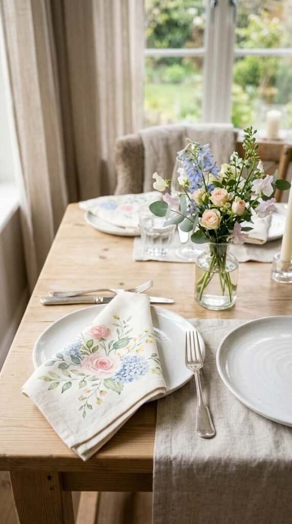 Watercolor Floral Napkins