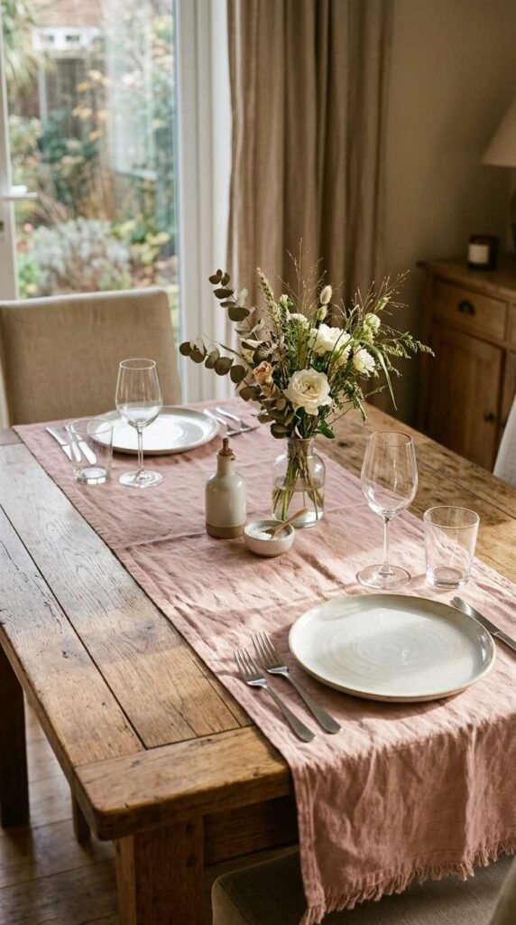 A Pink Table Runner