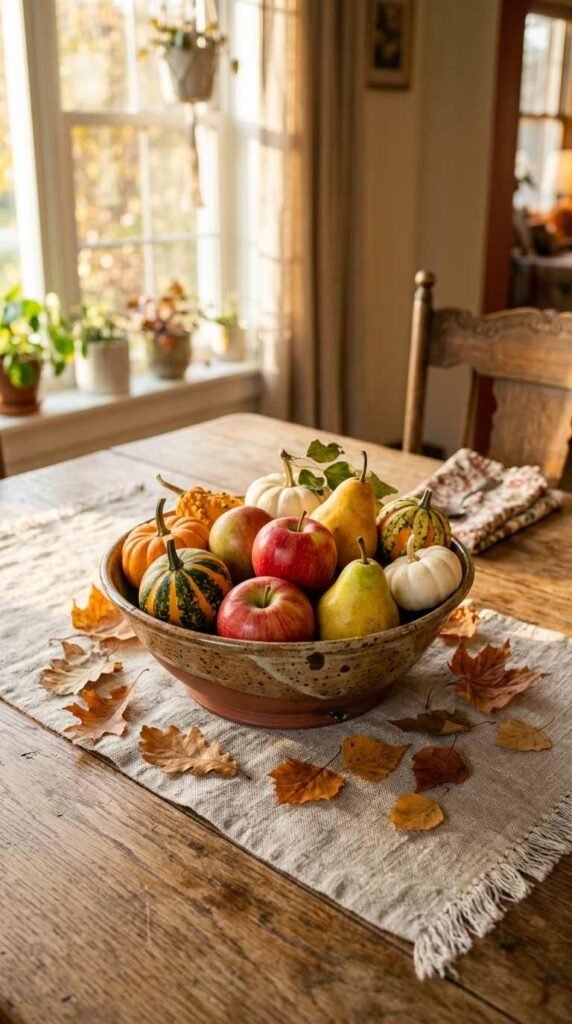 Fall Fruit Bowl Display