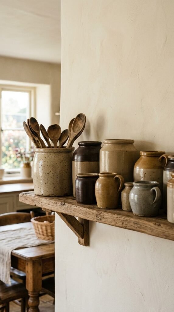 Stoneware Crock Display