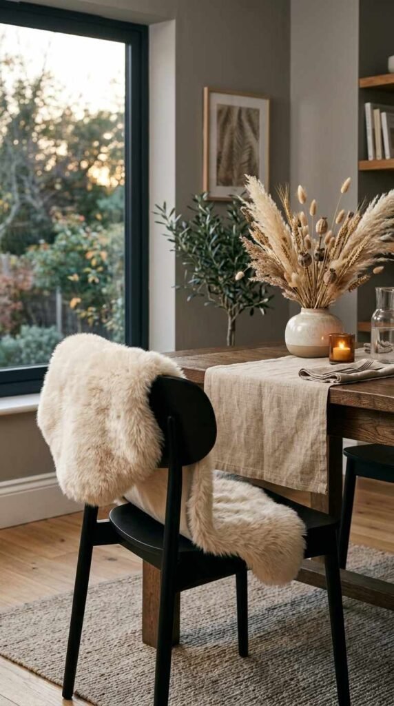 Bring in Faux Fur Chair Throws
