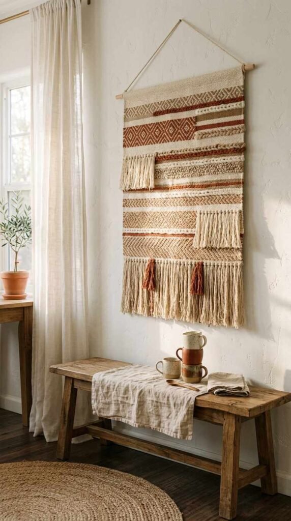 Hang a Textured Wall Tapestry