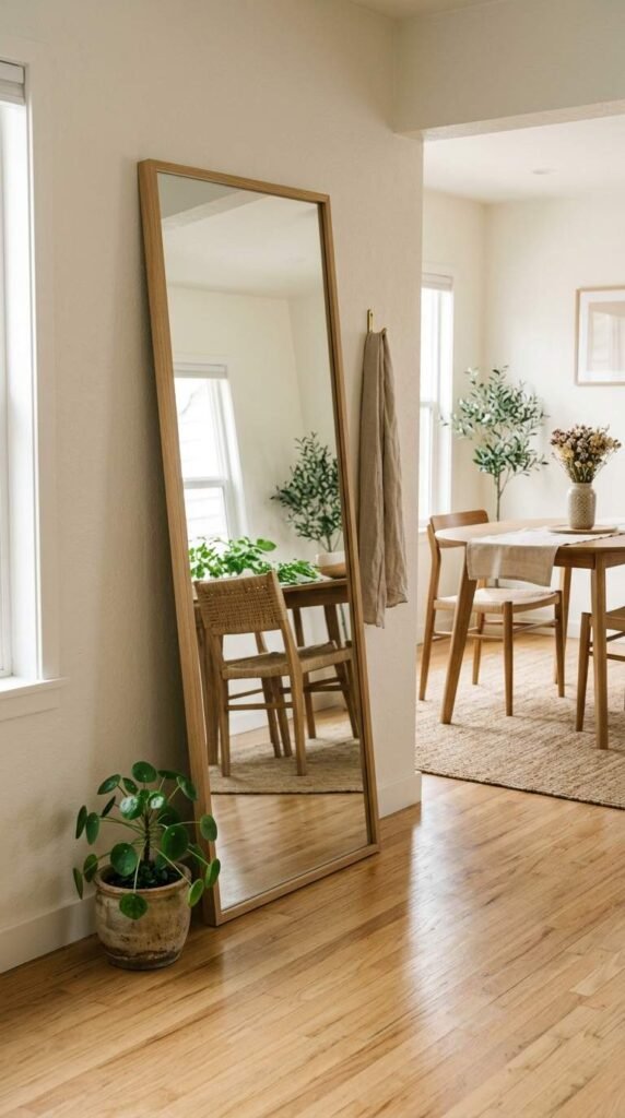 Full-Length Leaning Mirror