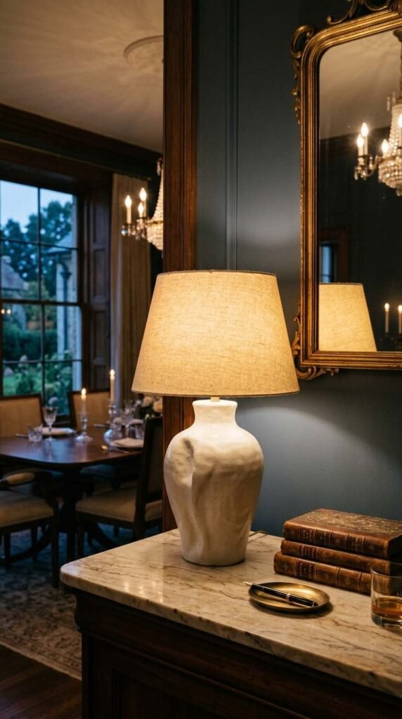 A Sculptural Table Lamp