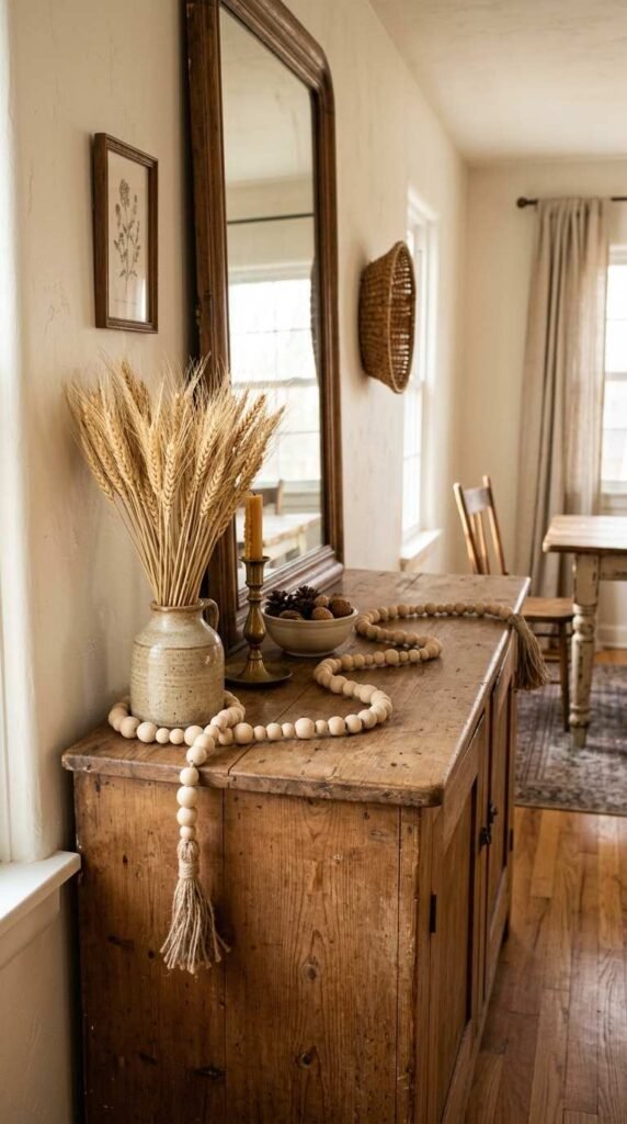 Wood Bead Garland Accents