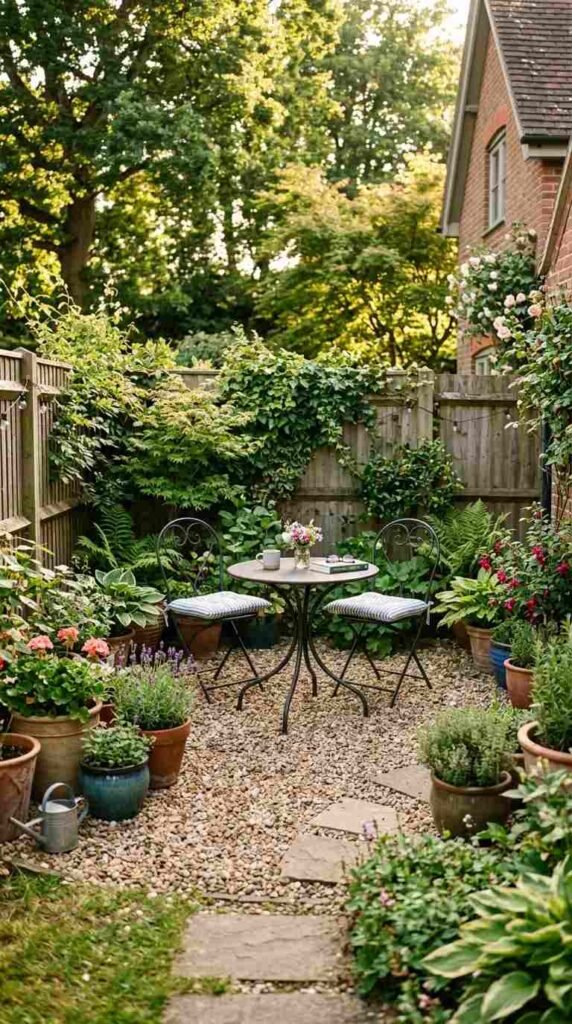 A Gravel Patio Corner
