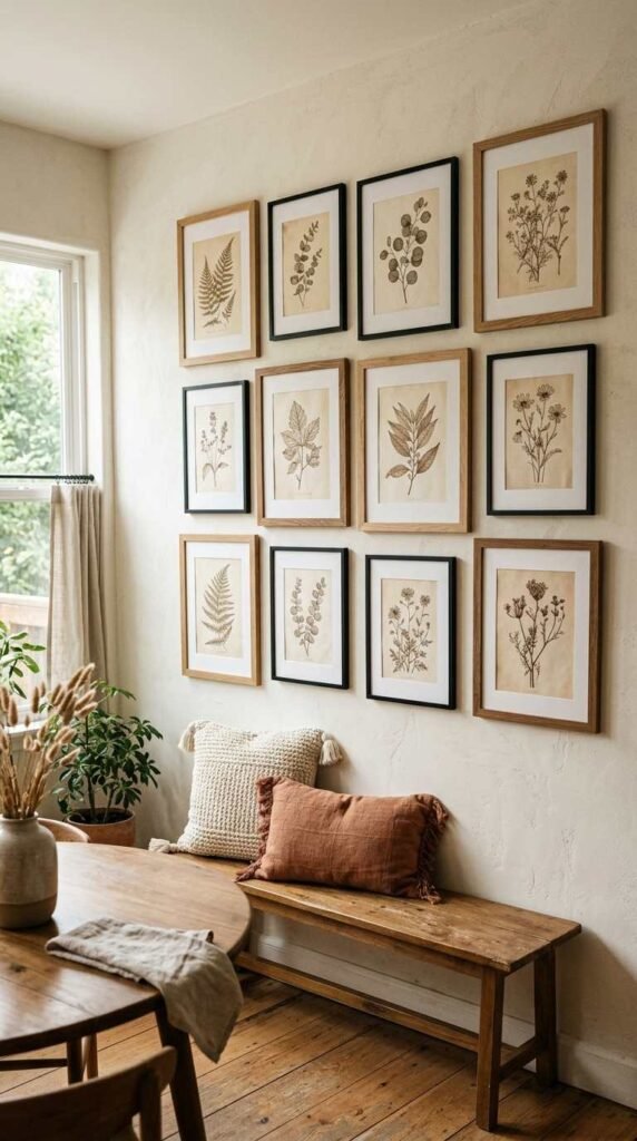 Create a Gallery Wall with Botanical Prints