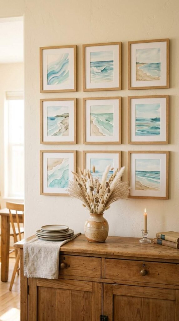 An Ocean Wall Art Gallery Tells a Story