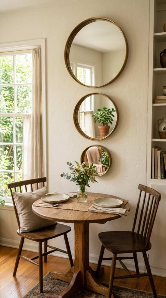 A Round Mirror Trio