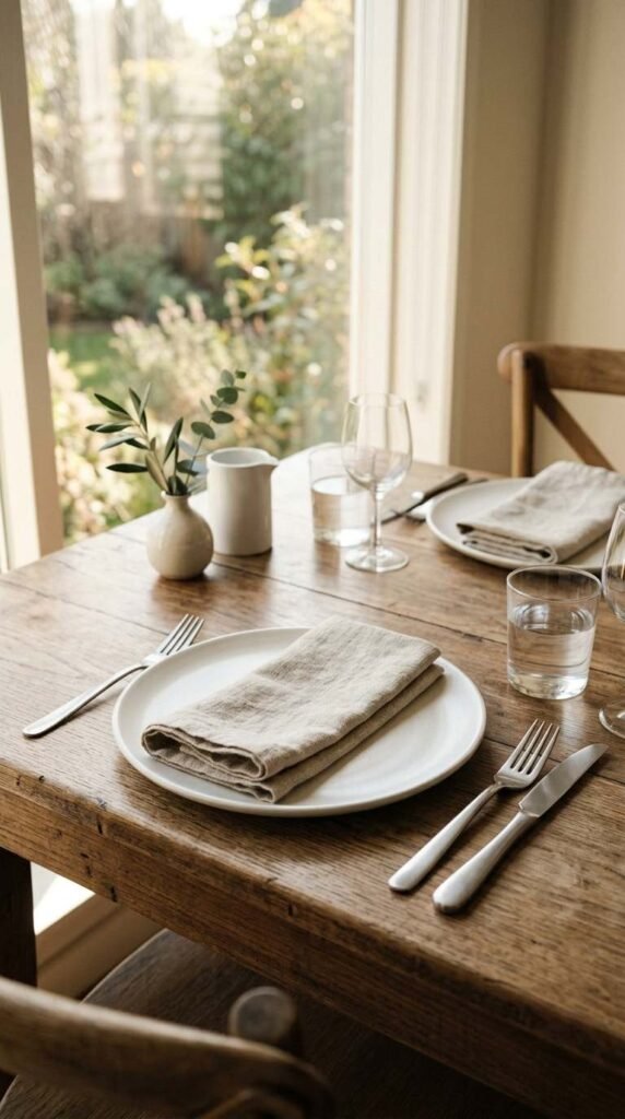 Minimalist Table Settings