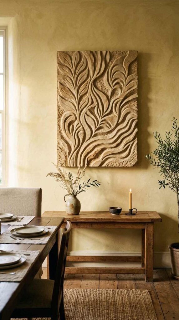 Stone Relief Wall Sculpture