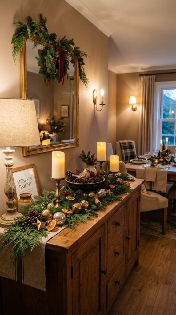 Holiday and Seasonal Sideboard Setup