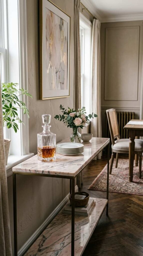 Pink Marble Accents
