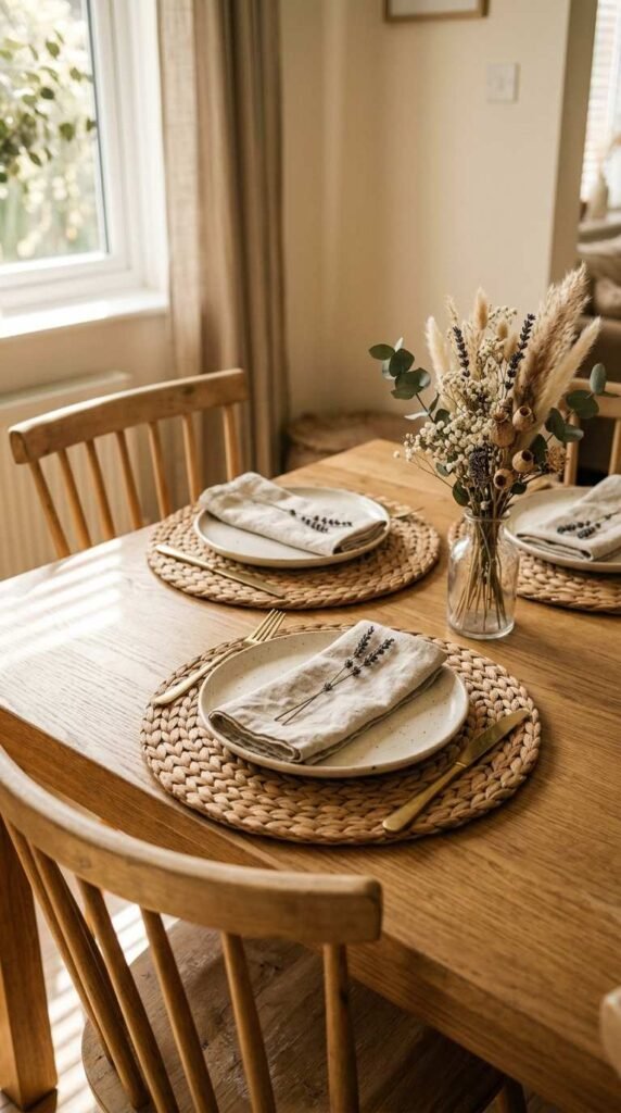 Use Woven Placemats for Texture
