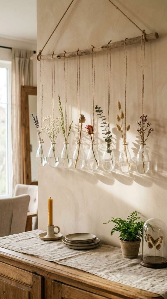 Hanging Glass Bud Vases