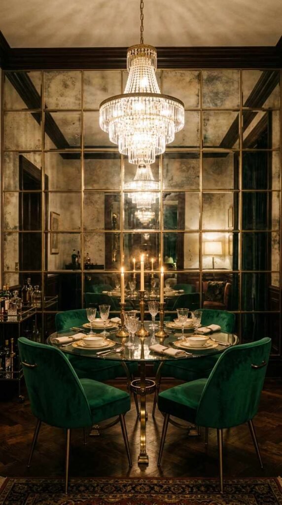 Try Mirrored Wall Panels for Glamour