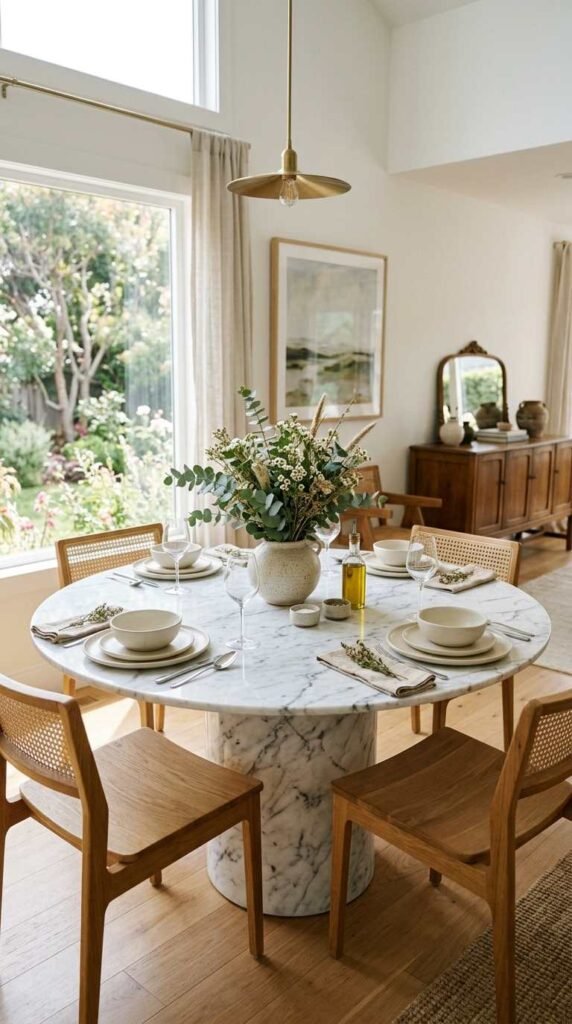 Marble Top Table Styling