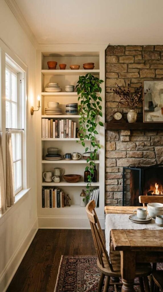 A Built-In Shelving Nook