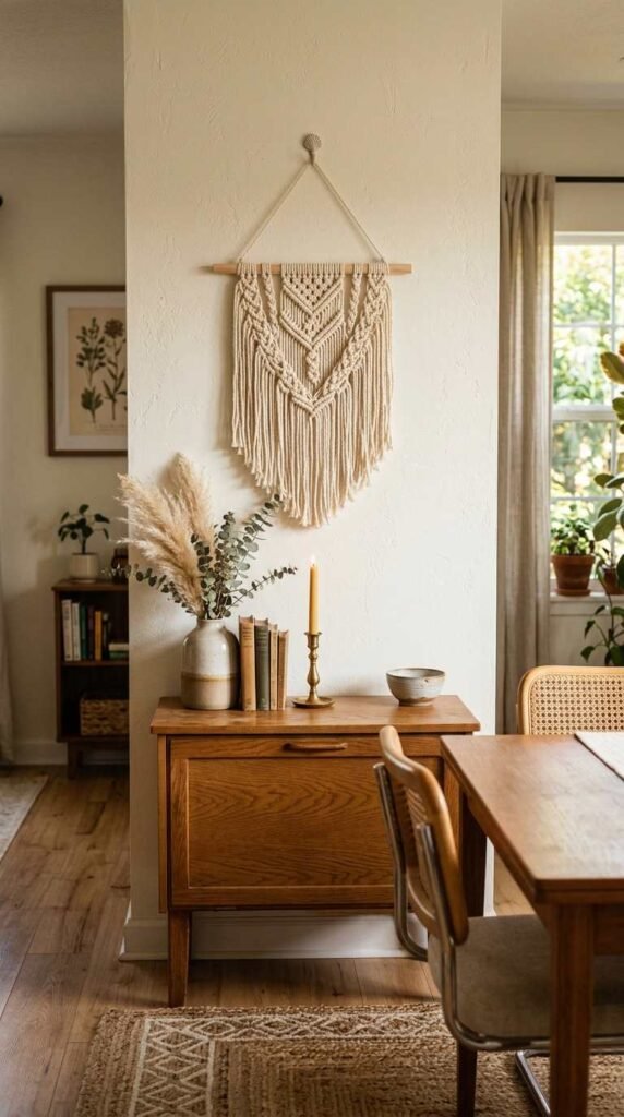 A Small Woven Wall Hanging