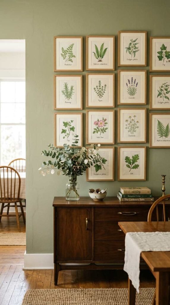 A Botanical Print Gallery Wall