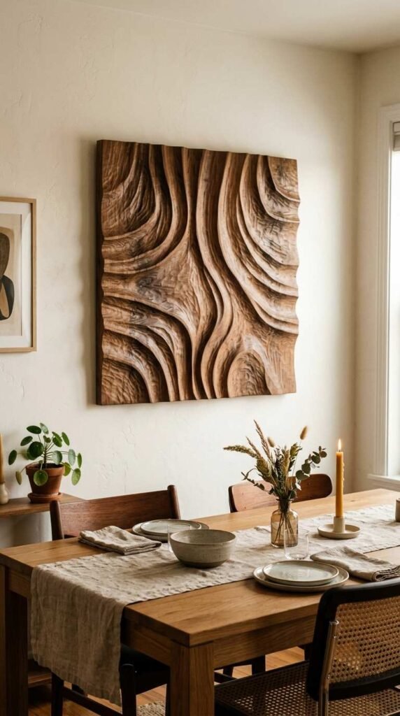 Sculptural Wooden Wall Art