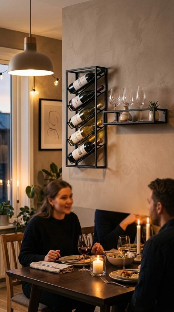 Wall-Mounted Wine Rack