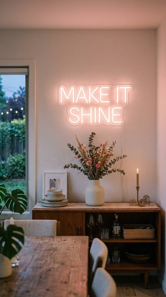 Neon or LED Word Art