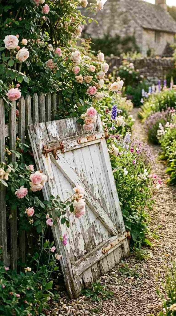 An Old Farm Gate Fence Accent
