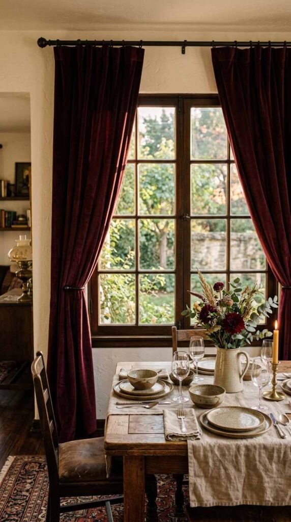 Layer Curtains in Rich Fabrics