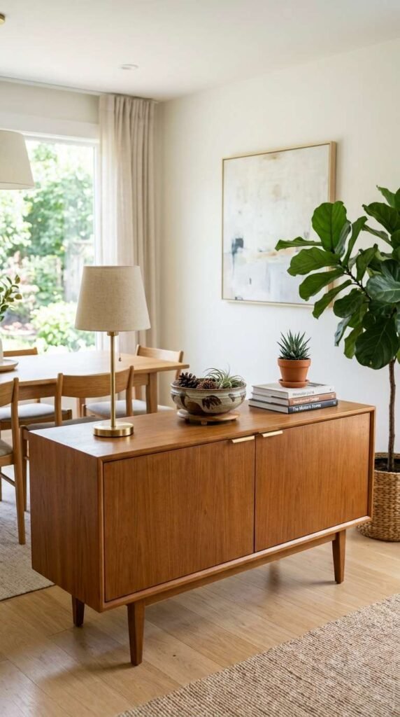 Sideboard with Hidden Cord Management