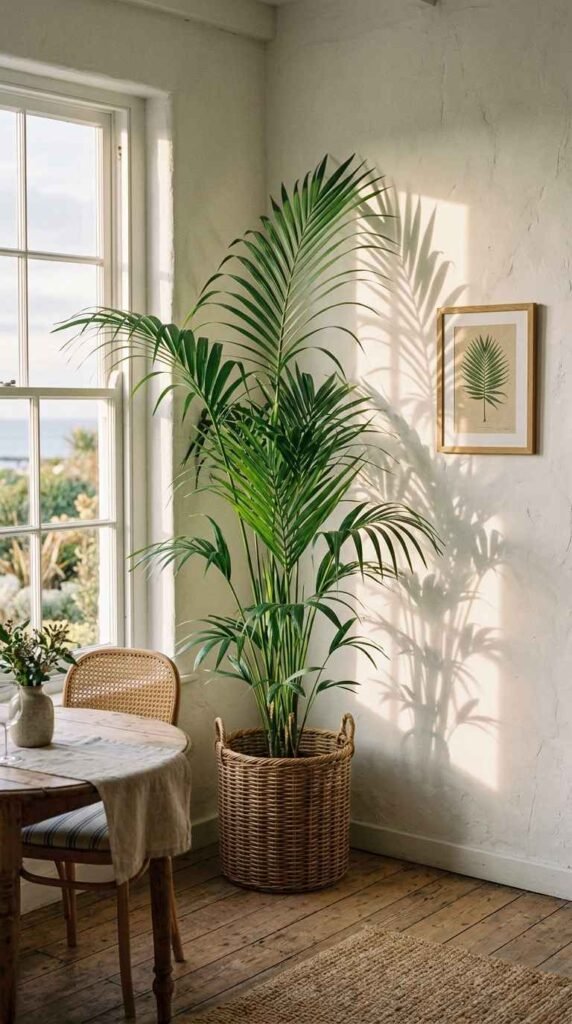 Botanical Palm Leaf Accents Bring the Outdoors In