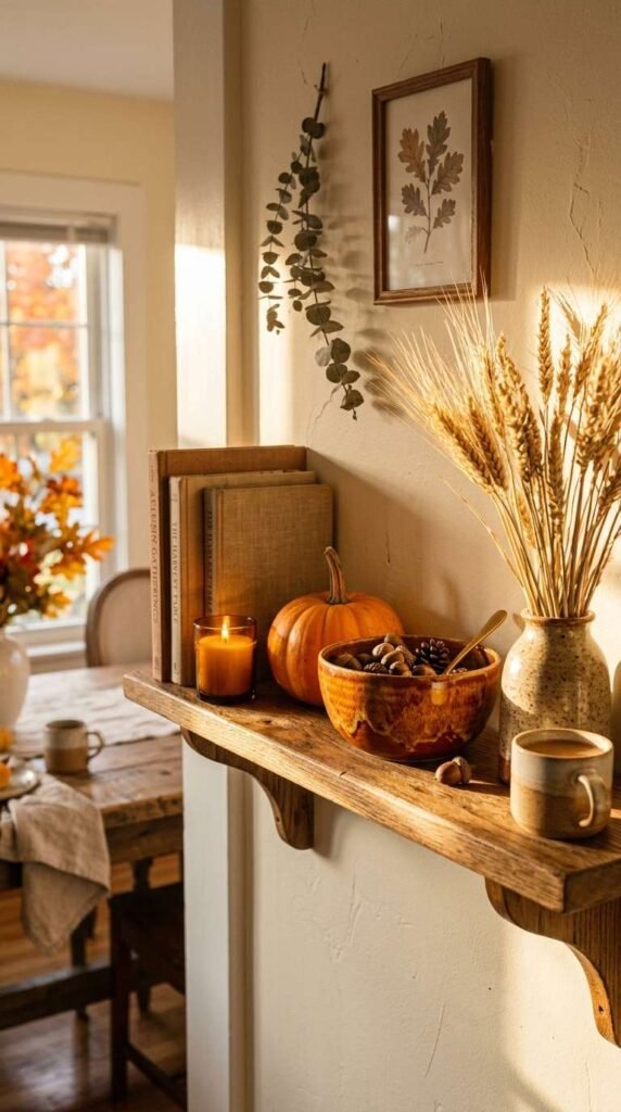 Seasonal Rotating Shelf Decor