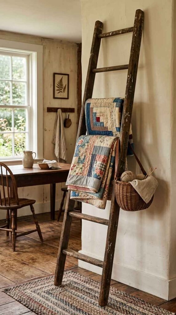 An Antique Ladder Display